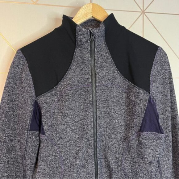 Lululemon Forme Jacket Herringbone Black Swan - Picture 3 of 9